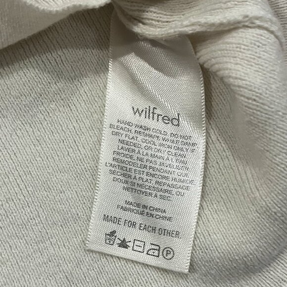 Artizia/Wilfred Cropped Turtleneck Sweater, Cream Size S - Picture 5 of 6